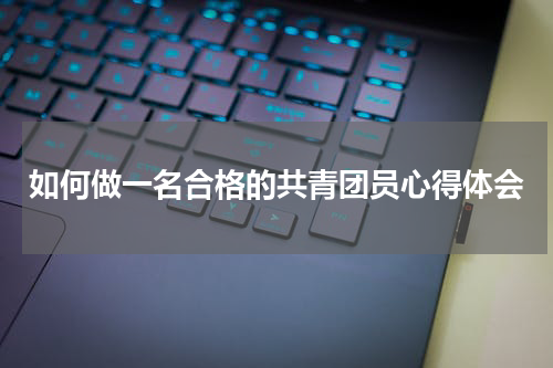 如何做一名合格的共青团员心得体会