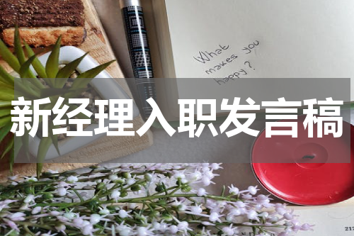 新经理入职发言稿