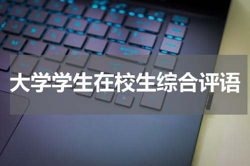 大学学生在校生综合评语