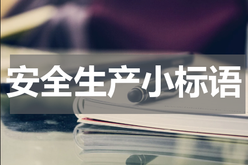 安全生产小标语