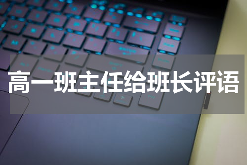 高一班主任给班长评语