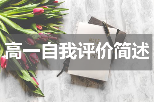 高一自我评价简述