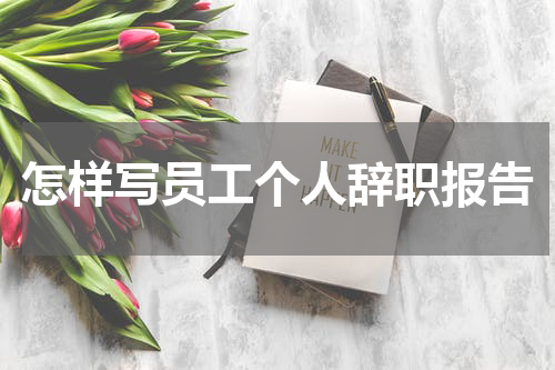 怎样写员工个人辞职报告