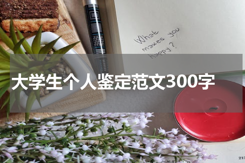 大学生个人鉴定范文300字