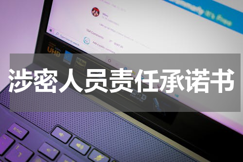 涉密人员责任承诺书