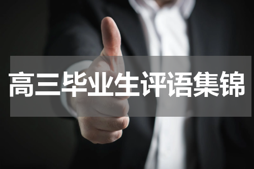 高三毕业生评语集锦