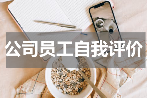 公司员工自我评价