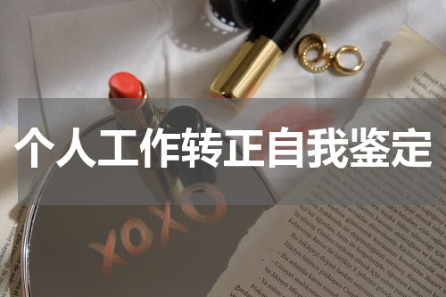 个人工作转正自我鉴定