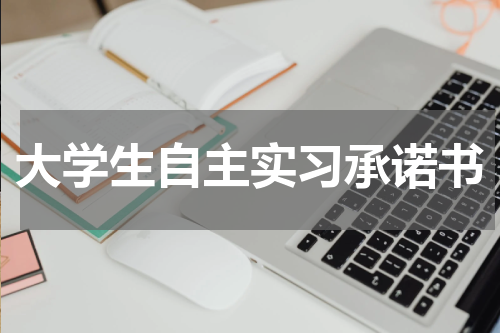 大学生自主实习承诺书