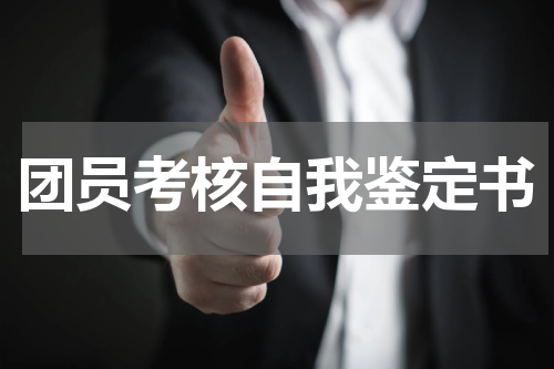 团员考核自我鉴定书