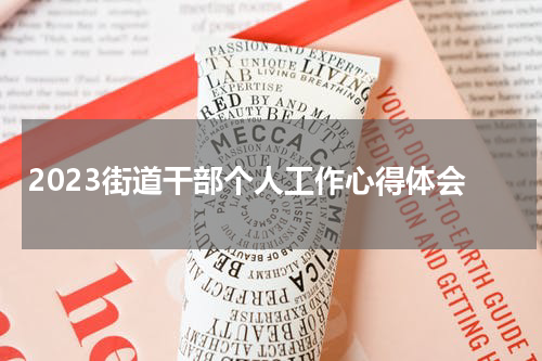 2023街道干部个人工作心得体会