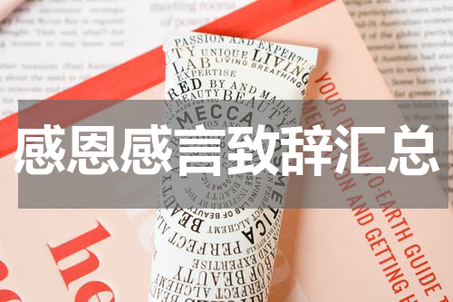 感恩感言致辞汇总