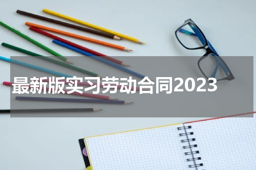 最新版实习劳动合同2023