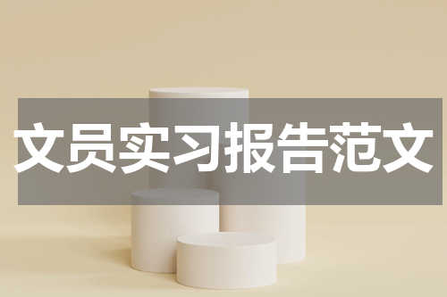 文员实习报告范文