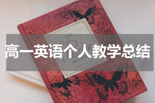 高一英语个人教学总结