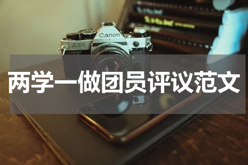 两学一做团员评议范文