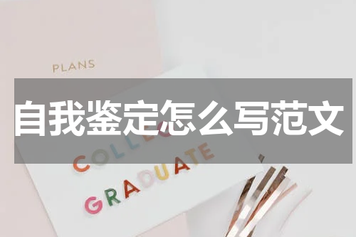 自我鉴定怎么写范文