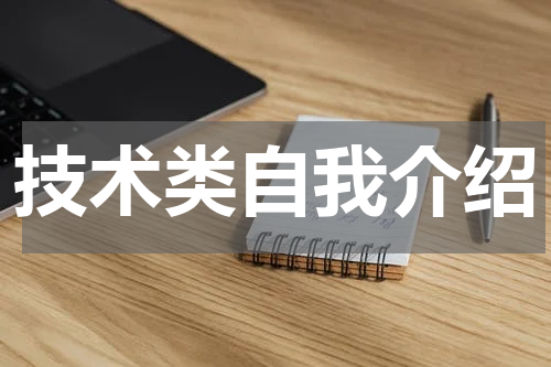 技术类自我介绍