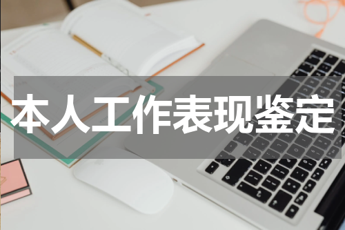 本人工作表现鉴定