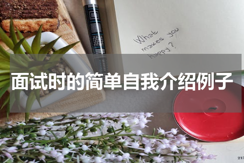面试时的简单自我介绍例子