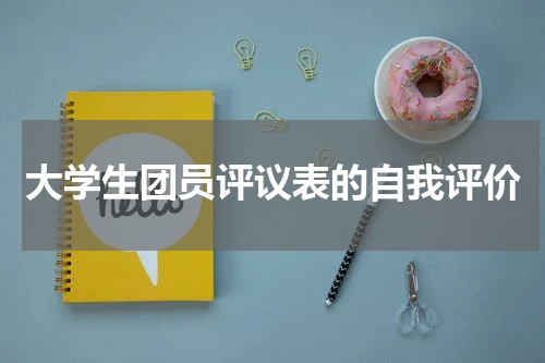 大学生团员评议表的自我评价