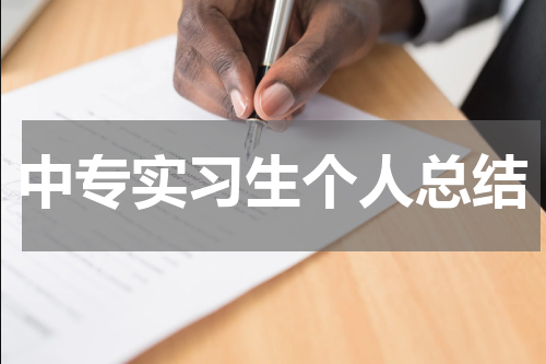 中专实习生个人总结