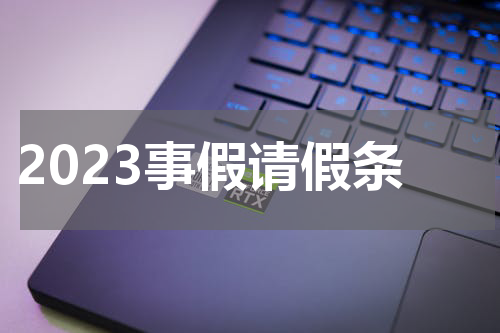 2023事假请假条