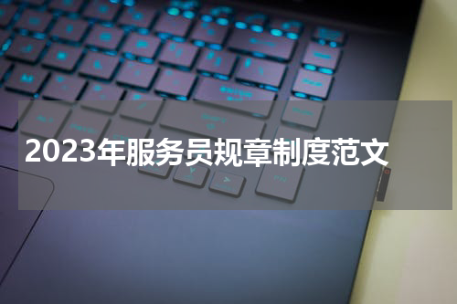 2023年服务员规章制度范文