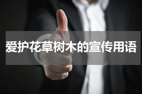 爱护花草树木的宣传用语