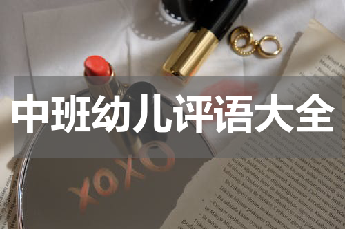 中班幼儿评语大全