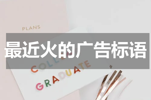 最近火的广告标语