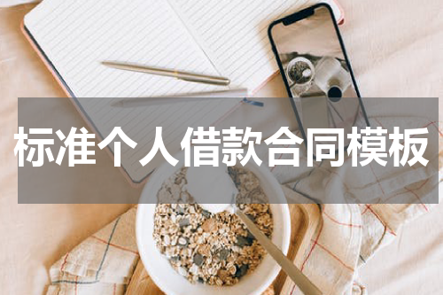 标准个人借款合同模板