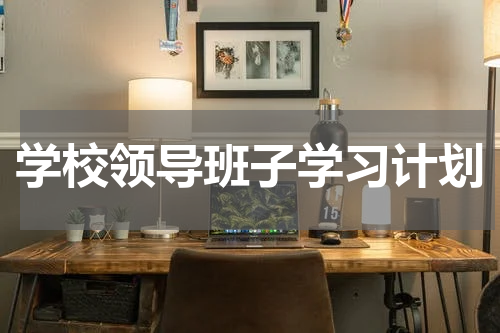 学校领导班子学习计划