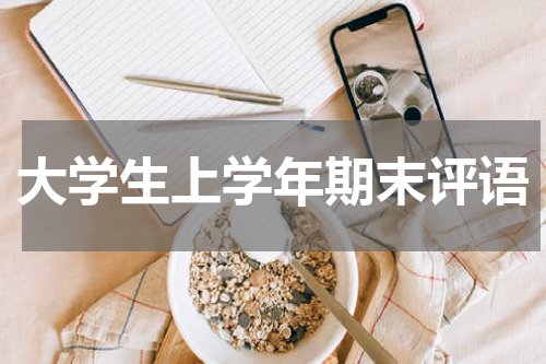 大学生上学年期末评语
