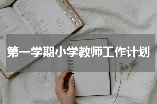 第一学期小学教师工作计划