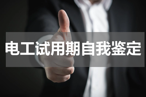 电工试用期自我鉴定