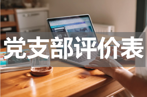 党支部评价表