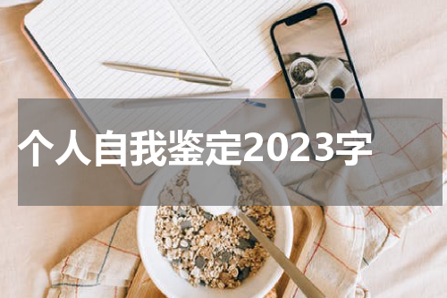 个人自我鉴定2023字