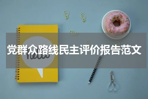 党群众路线民主评价报告范文