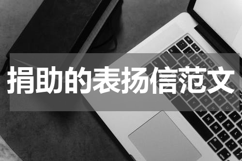 捐助的表扬信范文