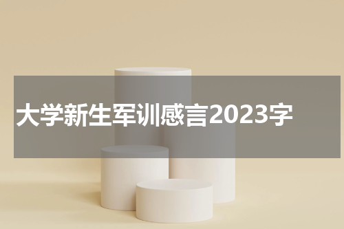 大学新生军训感言2023字