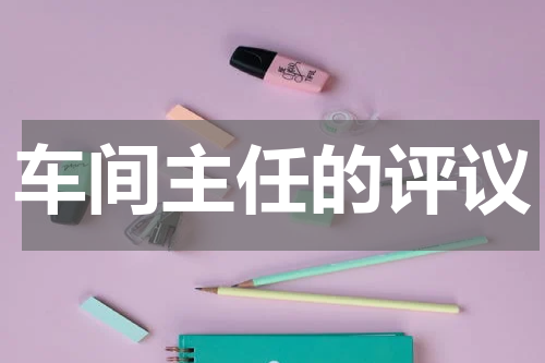 车间主任的评议