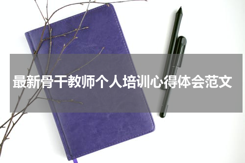 最新骨干教师个人培训心得体会范文