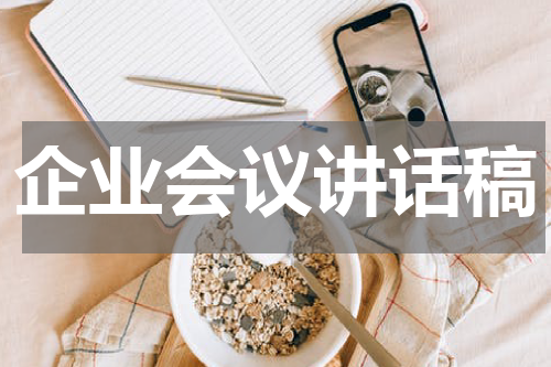 企业会议讲话稿