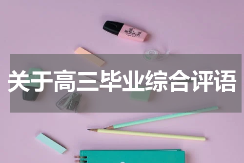 关于高三毕业综合评语