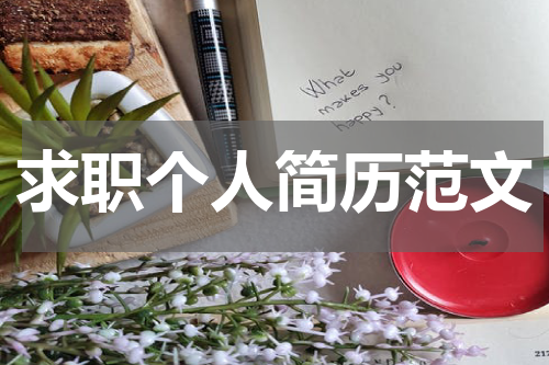求职个人简历范文