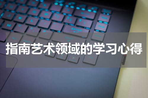 指南艺术领域的学习心得