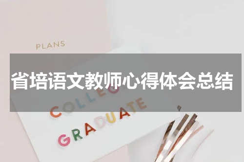 省培语文教师心得体会总结