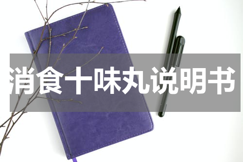 消食十味丸说明书