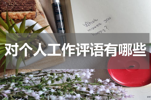 对个人工作评语有哪些